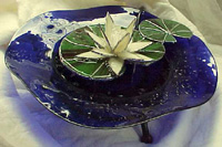 Natural Elements - Stained Glass Tabletop Fountain